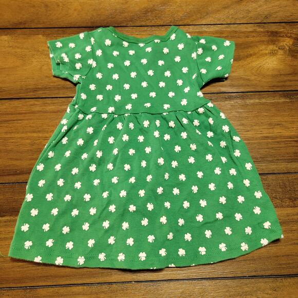 HB Infant Green St. Patrick's Day Shamrock Dress - Size 18M - Picture 2 of 4